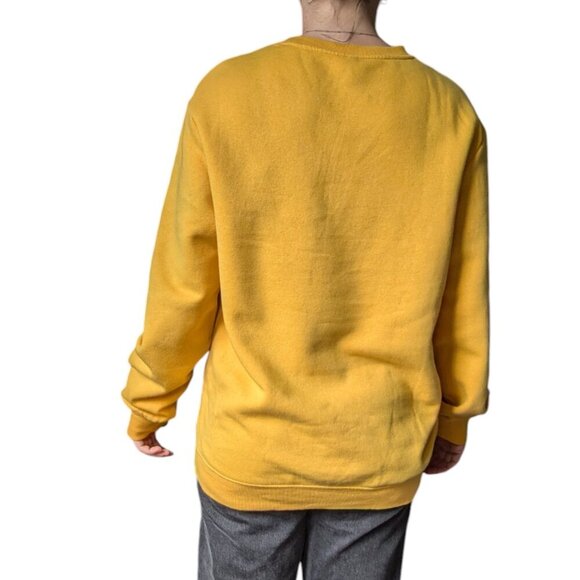 H&M Yellow Oversized Crewneck Sweater Men Size Medium - Picture 3 of 12